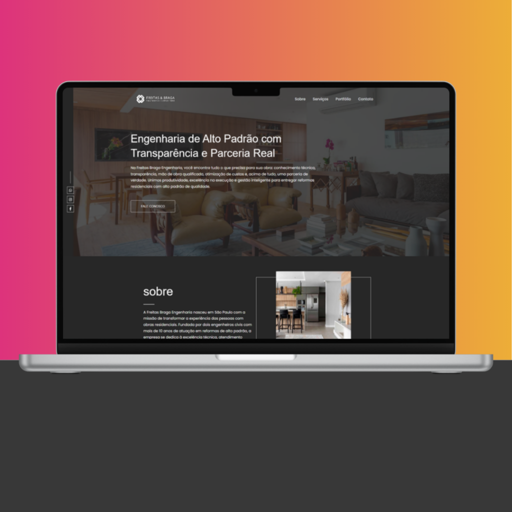 site escritório de engenharia